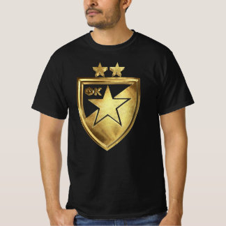 Crvena Zvezda Golden Football Serbische Liebe T-Shirt