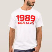 Crveni Tekst Delije Sever 1989 T-Shirt (Vorderseite)