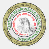 CRWM Rundaufkleber Runder Aufkleber (Vorderseite)