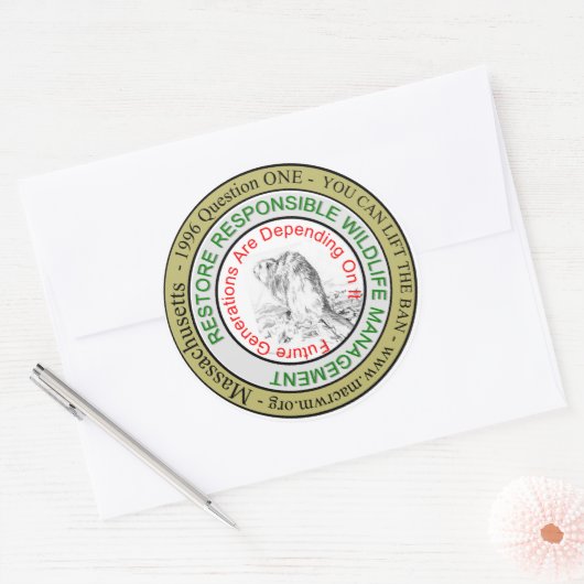 CRWM Rundaufkleber Runder Aufkleber (Umschlag)