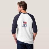 Cry American Eagle, The USA Flag, Patriotic T-Shirt (Schwarz voll)