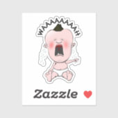 Cry Baby Pointing Finger Sticker (Blatt)
