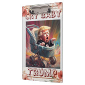 Cry Baby Trump Clipboard Klemmbrett (Links)