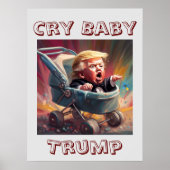 Cry Baby Trump Poster (Vorne)