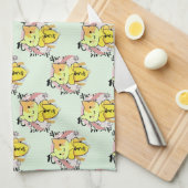 Cry Banana Cat Pattern Geschirrtuch (Viertel Falte)