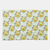 Cry Banana Cat Pattern Geschirrtuch (Horizontal)