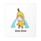 Cry Banana Sad Cying Cat Meme Eee Shirt Notizblock (Vorderseite)