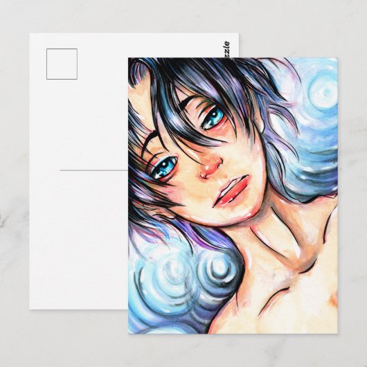 Cry Boy Postkarte (Vorne/Hinten)