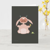 Cry Bunny "Miss You"-Karte Karte (Gelbe Blume)