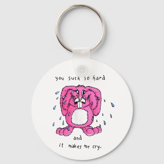 Cry Bunny Schlüsselanhänger (Vorderseite)