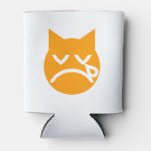 Cry Emoji Cat Dosenkühler (Vorderseite)