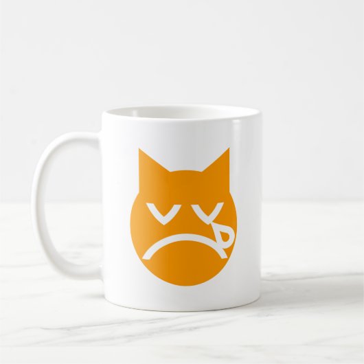 Cry Emoji Cat Kaffeetasse (Links)