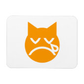 Cry Emoji Cat Magnet (Horizontal)