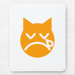 Cry Emoji Cat Mousepad