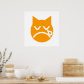 Cry Emoji Cat Poster (Küche)