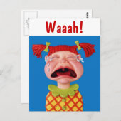 Cry Girl Postkarte (Vorne/Hinten)