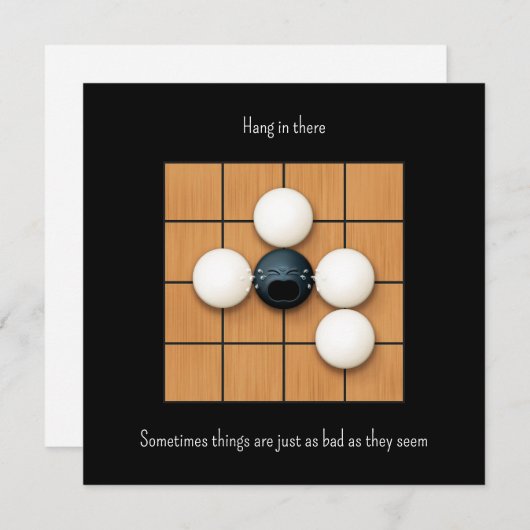 Cry Goishi in Atari Black Custom Note Card (Vorne/Hinten)