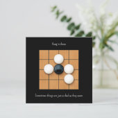 Cry Goishi in Atari Black Custom Note Card (Stehend Vorderseite)