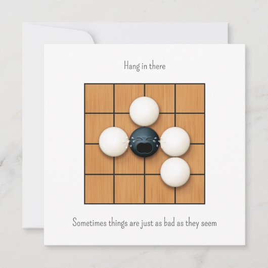 Cry Goishi in Atari Custom White Note Card (Vorderseite)