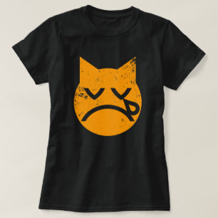 Cry Grunge Cat Emoji T-Shirt