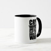 Cry 'havoc' (dogs of war) - Shakespeare Quote Tasse (VorderseiteRechts)