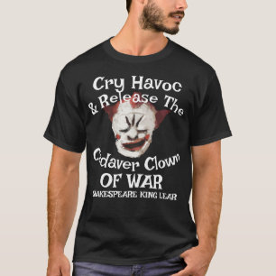 Cry Havoc veröffentlicht Cadaver Clown Krieg Shake T-Shirt