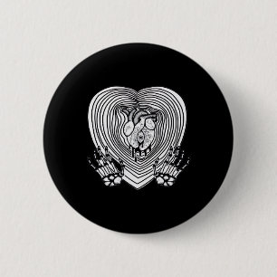 Cry Heart Classic - Skeleton Handherz Button