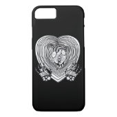 Cry Heart Classic - Skeleton Handherz Case-Mate iPhone Hülle (Rückseite)