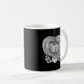 Cry Heart Classic - Skeleton Handherz Kaffeetasse (VorderseiteRechts)