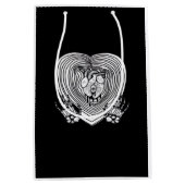 Cry Heart Classic - Skeleton Handherz Mittlere Geschenktüte (Vorderseite)