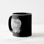 Cry Heart Classic - Skeleton Handherz Tasse (Vorderseite Links)