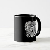 Cry Heart Classic - Skeleton Handherz Tasse (VorderseiteRechts)