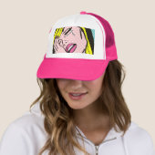 Cry Me a River Pop Art Trucker Hat Truckerkappe (Beispiel)