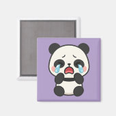 Cry Panda - Niedlich Sad Panda Magnet (Vorderseite/Rückseite)