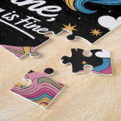 Cry Unicorn Skull Im Fine Alles ist gut Puzzle (Seite)