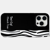 Cry Zebra Pattern Case (Rückseite (Horizontal))