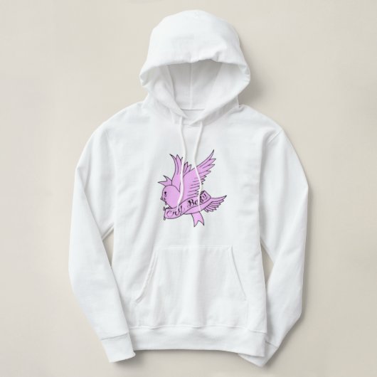Crybaby Lil Peep pink Hoodie (Design vorne)