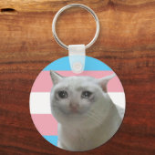 Crybaby Trans Pride Schlüsselanhänger (Vorderseite)