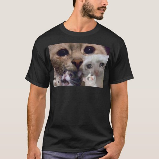 Crying Cat meme Shirt Sad cat (Vorderseite)