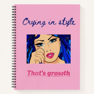Crying in Style Notebook – Aesthetic Journal Notizblock