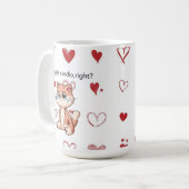 Crying Is Cardio, Right? | Cute Crying Cat Design Kaffeetasse (Vorderseite Links)
