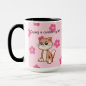 Crying Is Cardio, Right? | Cute Crying Cat Design Tasse (Links)