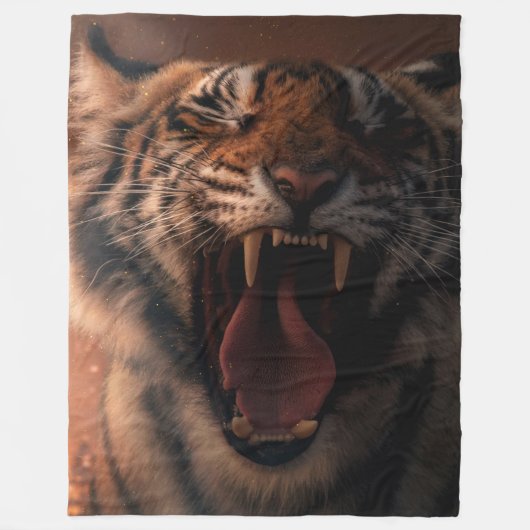 Crying Tiger - Fleecedecke (Vorderseite)