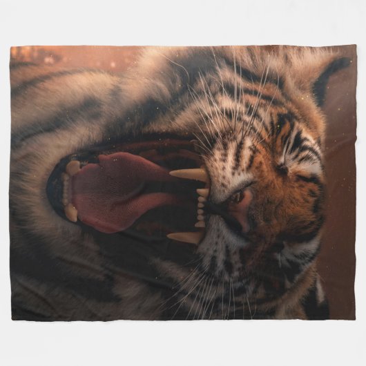 Crying Tiger - Fleecedecke (Vorderseite (Horizontal))