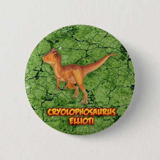 Cryolophosaurus Button (Vorderseite)