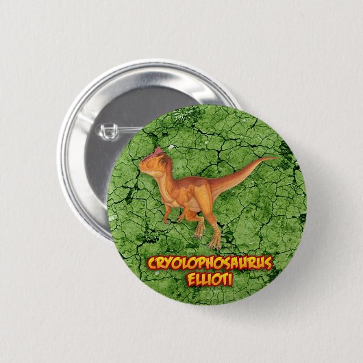 Cryolophosaurus Button (Vorne & Hinten)