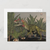 Cryolophosaurus dinosaur - 3D rendern Postkarte (Vorne/Hinten)