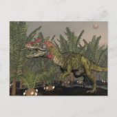 Cryolophosaurus dinosaur - 3D rendern Postkarte (Vorderseite)