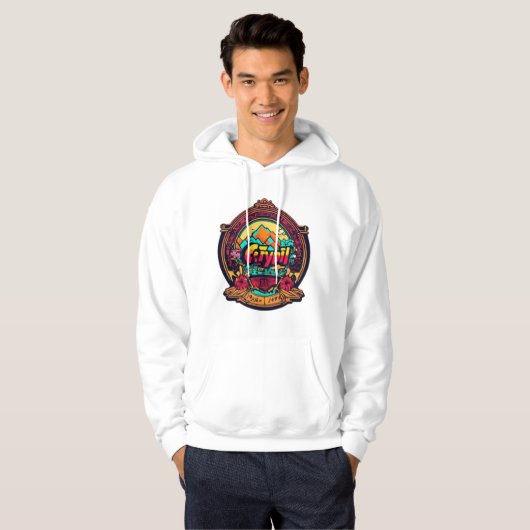 Cryppi Sick Retro Vibes - Einzigartiges Design Hoodie (Vorne ganz)