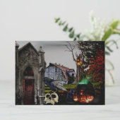 *~* Crypt Raven Hexenkulls HALLOWEEN CARD (Stehend Vorderseite)